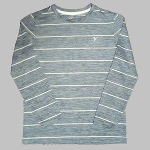 Old Navy Active Blue/White Long Sleeve Tee